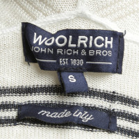 Woolrich Leinen-Jacke in Blau/Weiß 