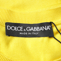 Dolce & Gabbana Top en Soie en Jaune