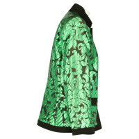 Yves Saint Laurent Jacke/Mantel aus Seide in Grün