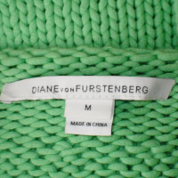 Diane Von Furstenberg Chunky gebreide trui in het groen