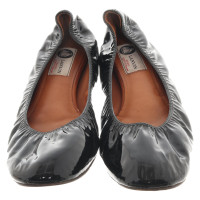 Lanvin Slipper/Ballerinas aus Wildleder in Schwarz