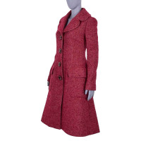 Dolce & Gabbana Jacke/Mantel aus Wolle in Rot