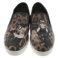 Dolce & Gabbana Slipper mit Leoparden-Muster