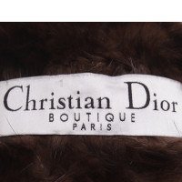 Christian Dior Manteau de vison avec ceinture
