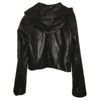 Juicy Couture Hooded leather jacket