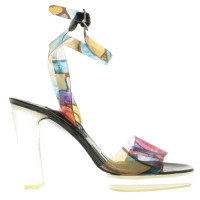 Stuart Weitzman Sandals with clear heel