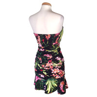 Versace Bandeau-Kleid mit floralem Muster