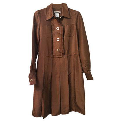 Chloé Dress Silk in Brown