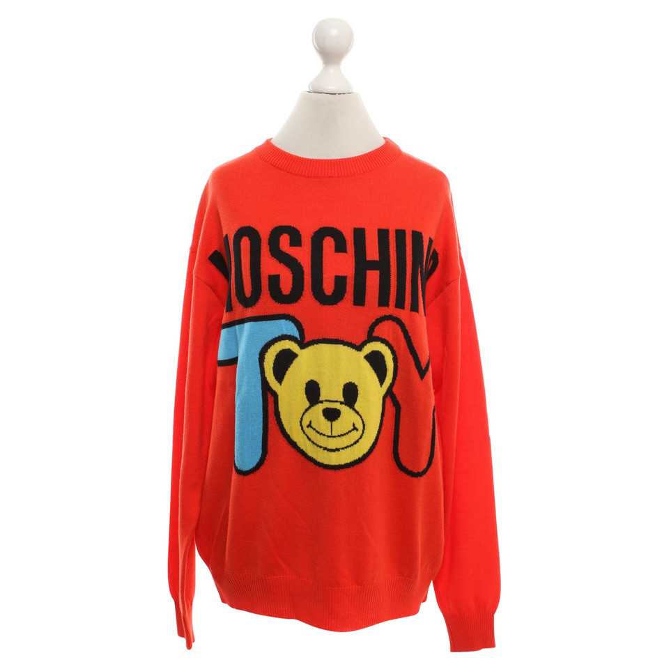Moschino Pull en peluche motif ours