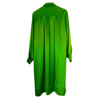 Céline Kleid aus Seide in Grün