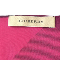 Burberry Sciarpa di seta con motivo a quadri
