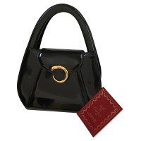 Cartier Handtasche aus Lackleder in Schwarz