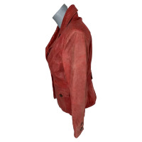 Arma Giacca/Cappotto in Pelle in Rosso