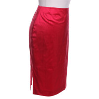 St. Emile Silk skirt in red