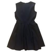 Alexander McQueen Kleid aus Wolle in Schwarz
