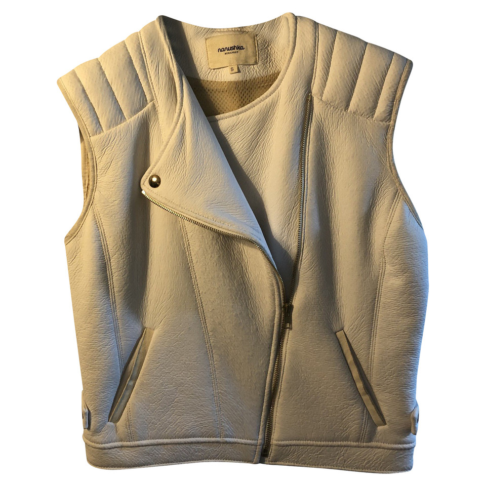 Nanushka  Vest Leather in White