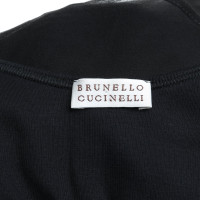 Brunello Cucinelli Top in nero / blu
