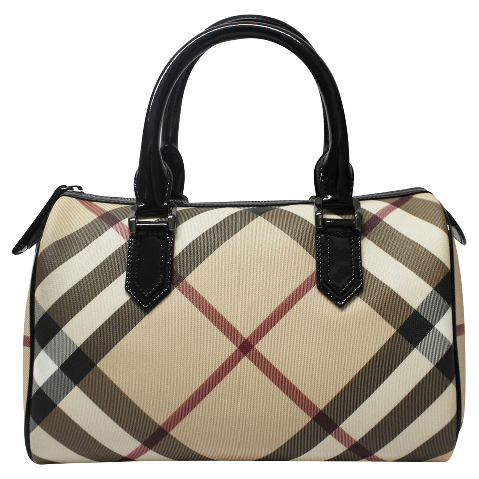 Burberry Shopper in Tela in Beige