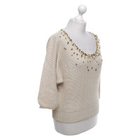 Ermanno Scervino Knitted sweater with crystal stones