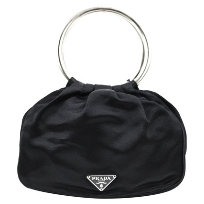 Prada Handbag Silk in Black