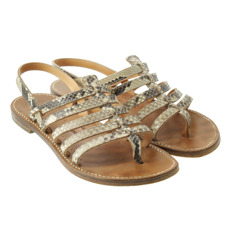 Other Designer Rondini St. Tropez - snake leather sandals - Buy Second ...