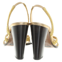 Dolce & Gabbana Sandaletten in Gold