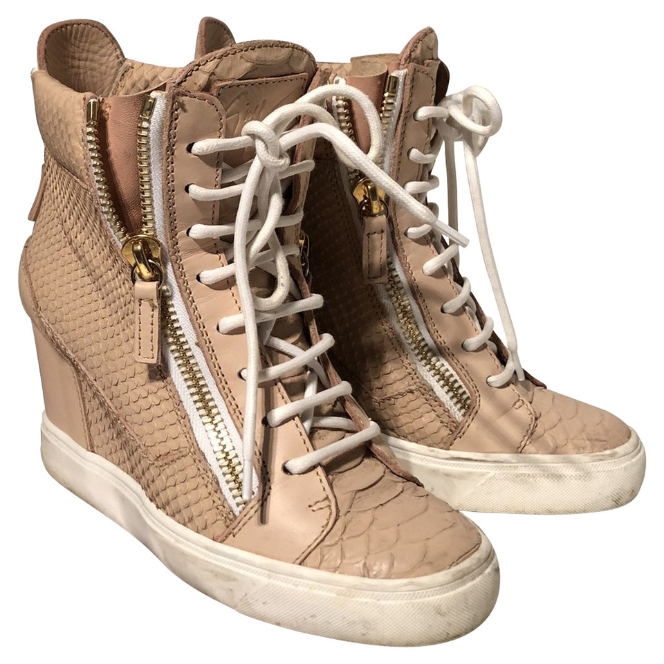 Giuseppe Zanotti Sneakers aus Leder in Rosa / Pink