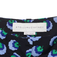 Stella McCartney Short en soie avec motif