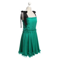 Dolce & Gabbana Silk dress in green