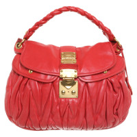 Miu Miu Handbag Leather in Red