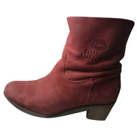 Shabbies Amsterdam Ankle boots Leather in Red