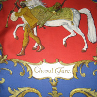 Hermès Sciarpa di seta "Cheval Turc"