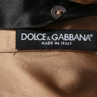 Dolce & Gabbana Oberteil aus Seide in Braun