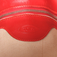 Tod's Handtasche aus Leder in Rot