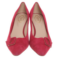 Tod's Pumps/Peeptoes en Daim en Rose/pink