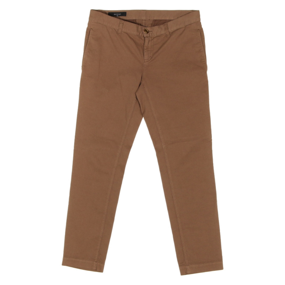 Gucci Trousers Cotton in Brown