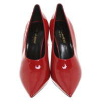 Saint Laurent Pumps/Peeptoes Patent leather in Red