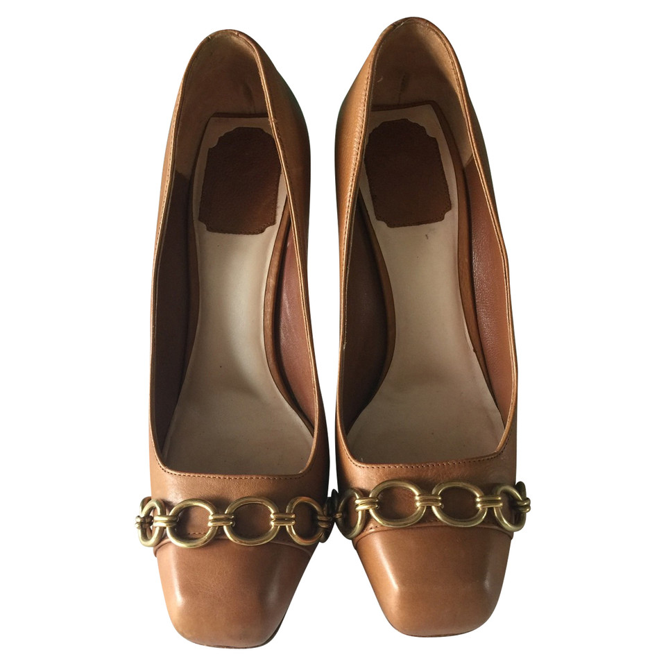 Christian Dior Pumps/Peeptoes Leather in Ochre