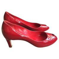 Marc By Marc Jacobs Pumps/Peeptoes aus Leder in Rot