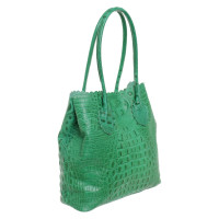 Furla Handtasche aus Leder in Grün