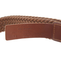 The Kooples Braided belt in brown