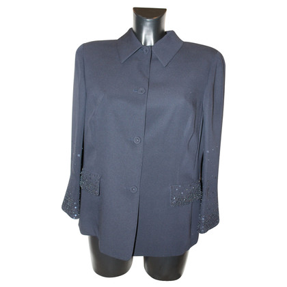 Luisa Spagnoli Jacket/Coat Silk in Blue
