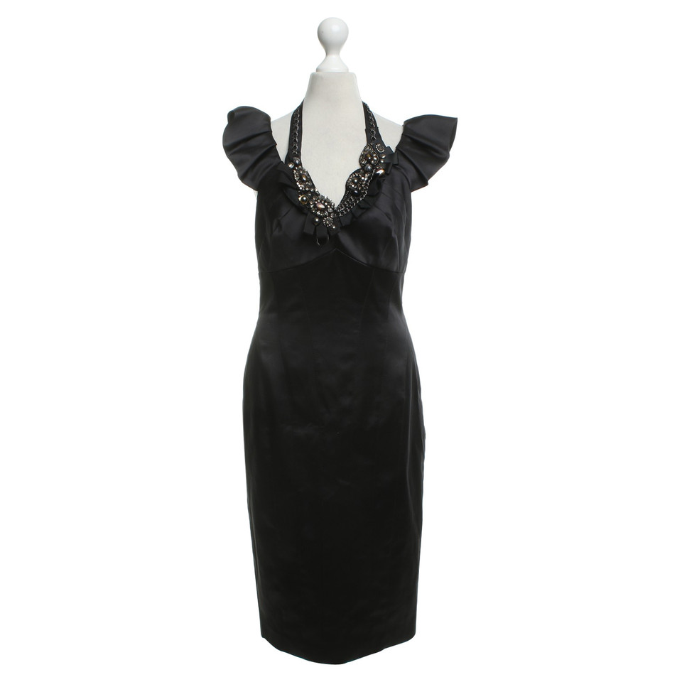 Karen Millen Black dress with statement chain