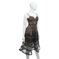 Self Portrait Lace dress in black / beige