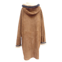 Bogner Lambskin coat with hood