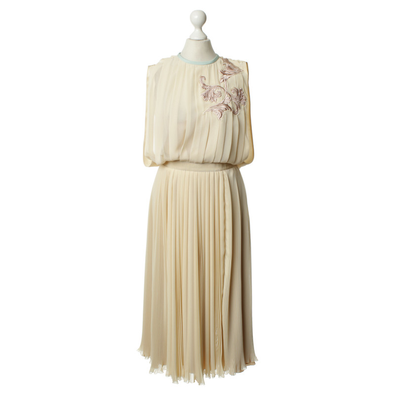 Aquilano Rimondi Pleated dress in beige