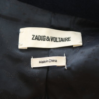Zadig & Voltaire Blazer en Coton en Bleu
