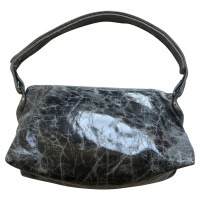 John Galliano Handbag Patent leather in Grey