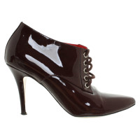 Dolce & Gabbana Ankle boots Patent leather in Bordeaux