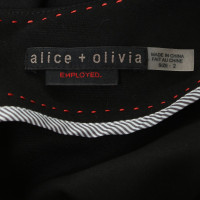 Alice + Olivia Schede jurk in zwart